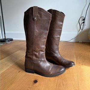 FRYE AND CO. Brown Leather Knee-High Boots